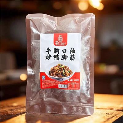 牛胸口油炒鸭脚筋